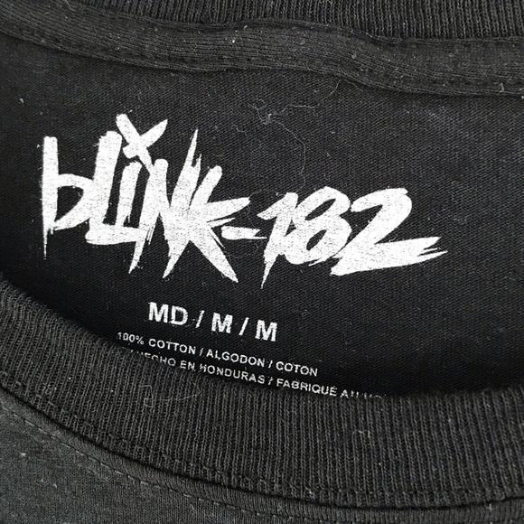 Handcrafted Reworked Blink182 Maxi Peasant Dress size M/1X maxi shirt - Picture 6 of 10